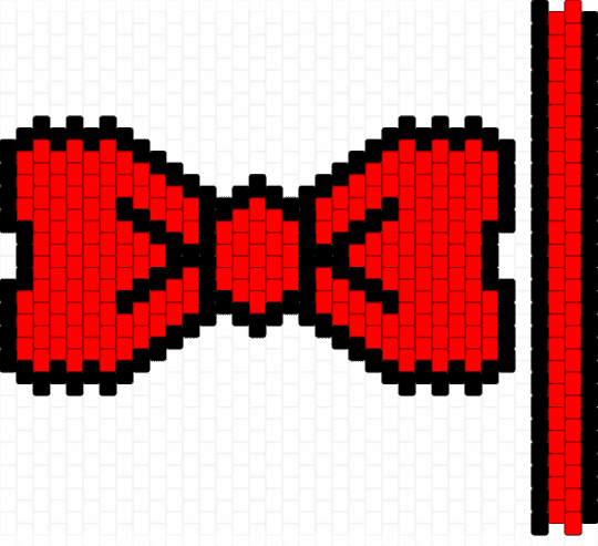 Bow tie for my essa - black, bow, essa, hazbin hotel, red, vox