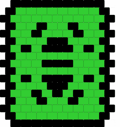 Travel Bug - black, geocaching, green