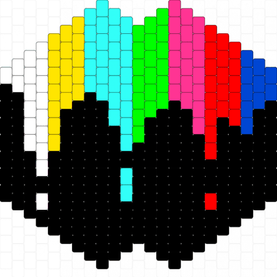 tv glitch melt mask - black,light blue,pink,red,colorful,tv glitch,tv glitch melt,tv melt,mask,tv glitch mask,tv glitch melt mask