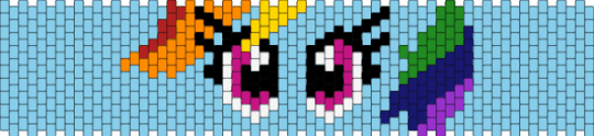 Rainbow Dash- Bracelet Pattern - light blue,rainbowdash,mylittlepony,pony,pegasus,mlp,brony,mlpfim,g4