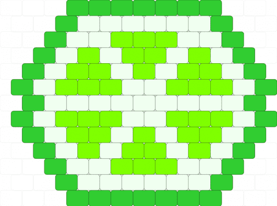 Strange looking lime - green,white