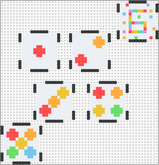 3D dice [READ DESC] - white,red,orange,yellow