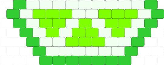 Half strang looking lime - green,white