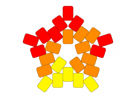 fire star - cotdfiery, orange, red