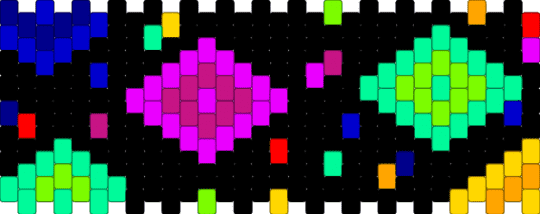 abstracted eyes tadc (I tried TT) - black,pink,teal,purple