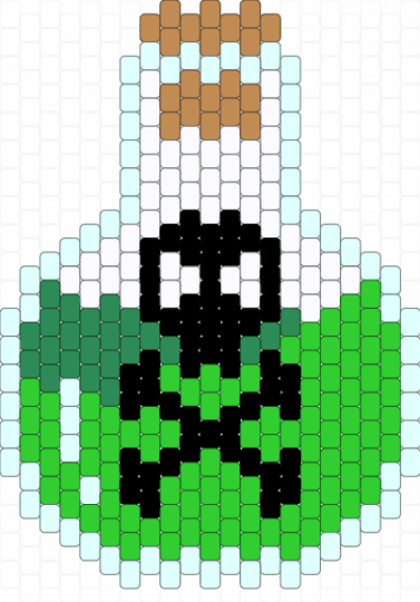 Poisonous Potion Bottle - green,poison,potion,magic,witch,dark magic,halloween,position potion