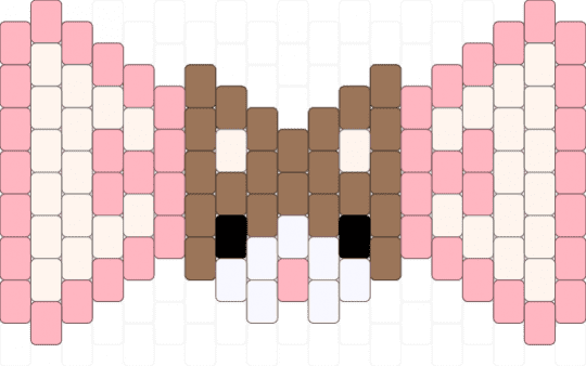 Neapolitan Ice cream Cat Bow / Bow tie - bow, bowtie, cat, charm, cute, kitty, neapolitan ice cream, pink, tan