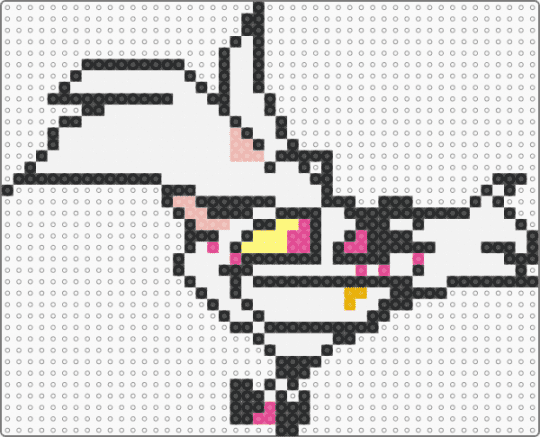 Angel Dust - beige, hazbin hotel, pink, white
