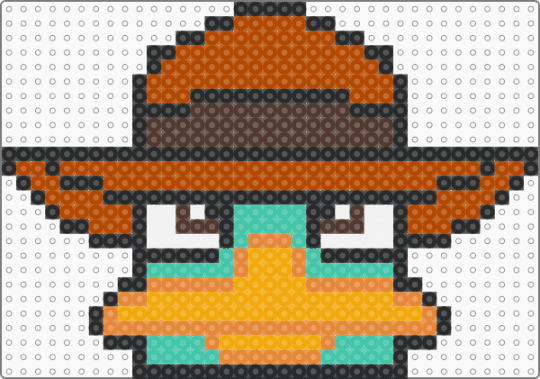 Perry the Playpus - red,orange