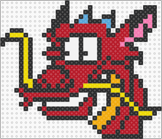 Mushu - black, mulan, mushu, red