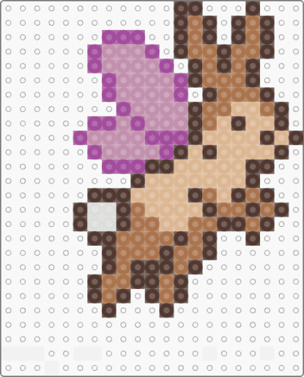 Bunny fairy - brown,pink