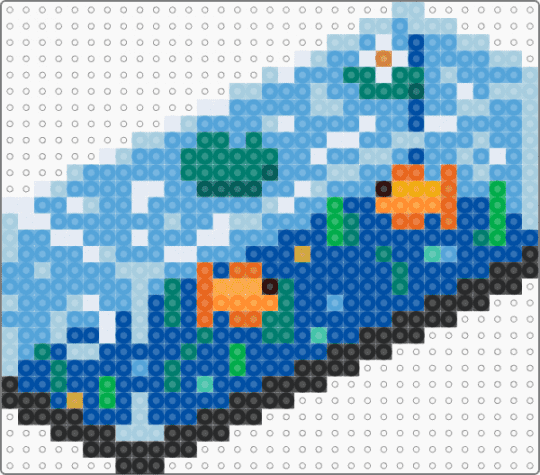 Fish tank - light blue,blue