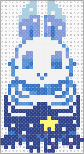 Bunny skeleton - light blue,blue