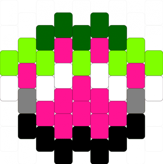 Aro mini pride paw - pink,green