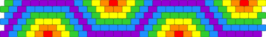 Rainbow inverted - purple,yellow,green,light blue