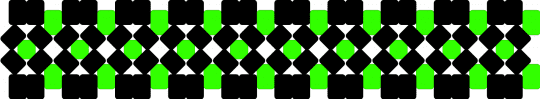 Green black xbase small rotator base - black,green,x,base,cuff,kandi,rotator