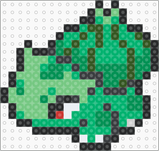 Bulbasaur (#001) - teal,green,pokemon,fantasy,creature,forest,bulbasaur,grass,poison,bulb