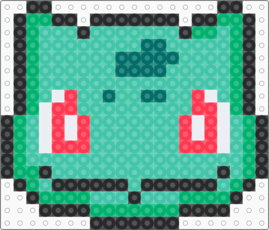 Bulbasaur [Front View] - teal,bulbasaur,frontview,grass,pokemon,cute,face,head,forest