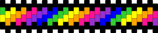 Rainbow stripes - black,purple,orange