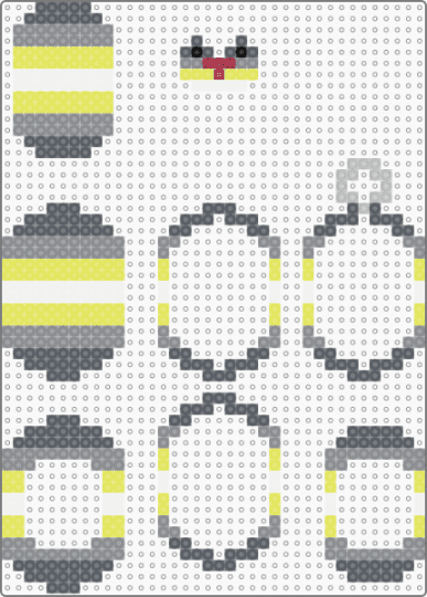 Demi nonbinary pride tamagotchi shaker keychain - gray,yellow,pride,demi gender,nonbinary,tamagotchi