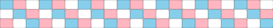 Transgender Disco Cuff - light blue,pink