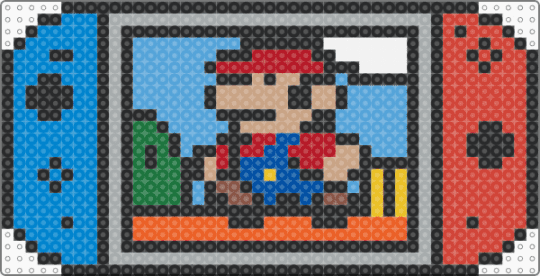 Super Mario - Nintendo Switch - black,blue,light blue,colorful,nintendo,nintendo switch,super mario,game,mario,retro
