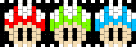 Mario mushrooms cuff - beige