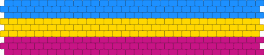 Pansexual cuff - light blue,yellow,pink