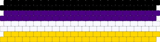 Non Binary peyote cuff - yellow,purple