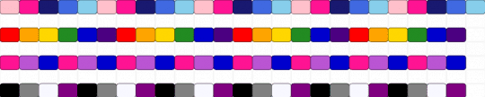 Pride singles(2/?) - pink, purple
