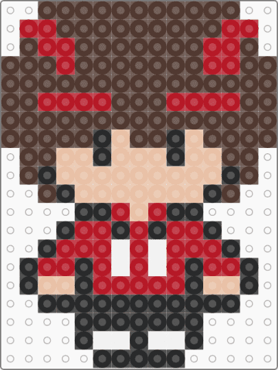 Mapicc perler bead - brown,lifesteal perler,lifesteal,mapicc,unstable