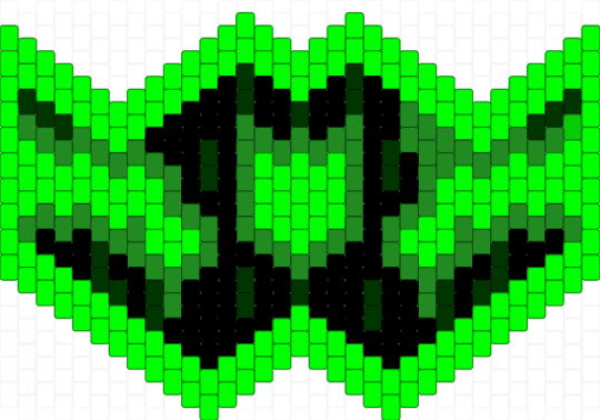The grean mask of doom - green,black