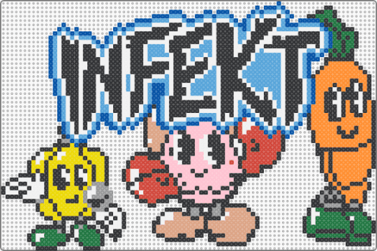 infekt pt 2 - infekt,dj,music,edm,black,light blue,pink,colorful