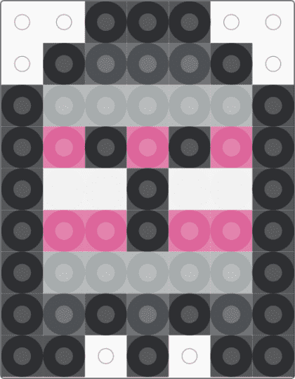 Demi Girl Ghostttt - gray,pink