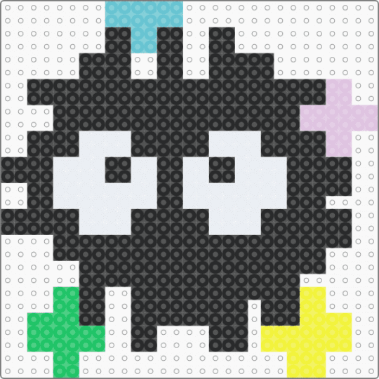 Soot sprite!!!!!!!!!! - black,white,green,yellow
