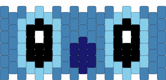 Stitch - blue,light blue