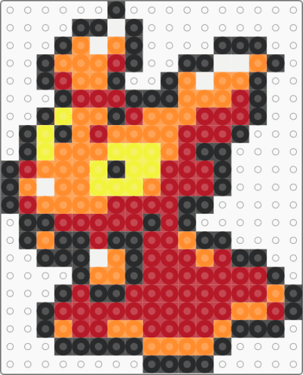 Slugma - orange,red