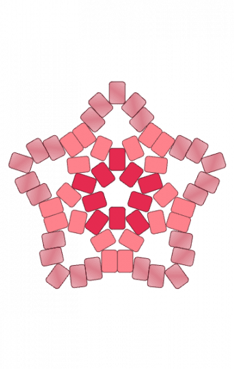 Pink star >:3 - big, easy, kandi, pink, red, star