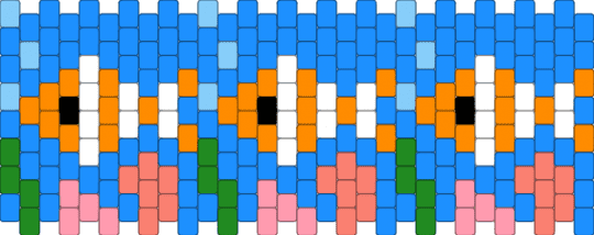 FISH - light blue,orange