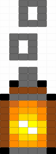 Minecraft lantern - gray
