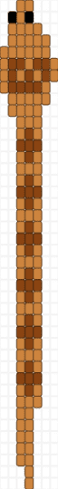 Cobra / hooded snake - orange,red