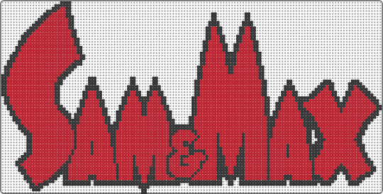 Sam & Max - Comic Logo - red,black,sam and max