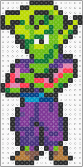 Piccolo old 2 - green,purple,pink