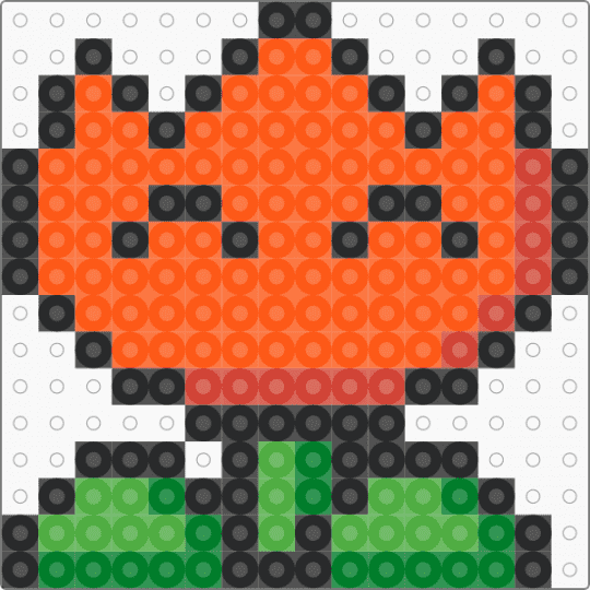 Flower - orange,flower,mario,bros