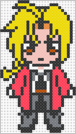 Edward Elric - black,red,yellow,edward,elric,fma,full metal alchemist,anime