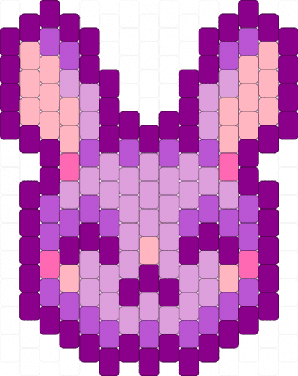 Cute Purple Bunny - pink
