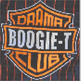 !!!?!? - drama club,boogie t,harley davidson,dj,edm,music,rhythmic,expression,white,orange,black
