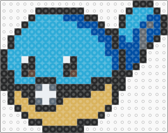 Squirtle Ball - orange,light blue