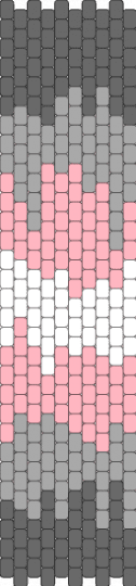 Demigirl drippy bookmark for @ali3nskulls - beige, gray, pink