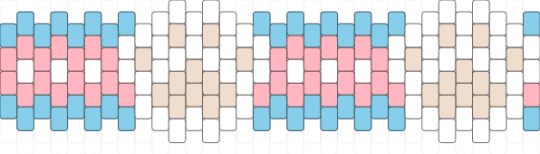 trans paw cuff - light blue, pink
